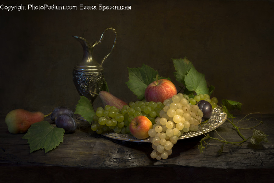 Plant, Grapes, Fruit, Food, Apple
