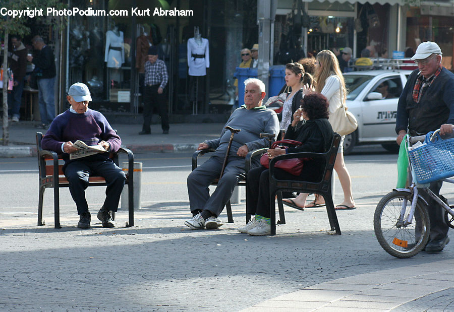 Human, People, Person, Automobile, Car, Vehicle, Bicycle