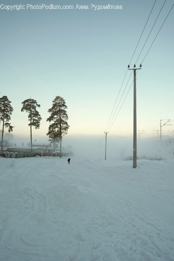 Nature, Outdoors, Weather, Snow, Person