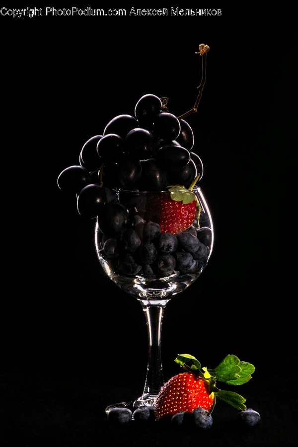 Plant, Food, Fruit, Raspberry, Glass