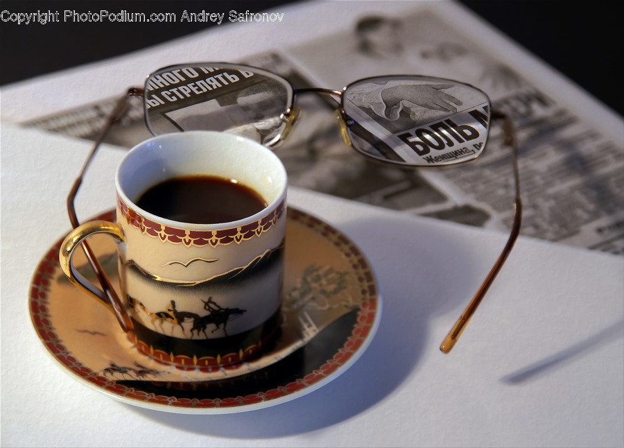 Cup, Coffee Cup, Pottery, Saucer, Accessory