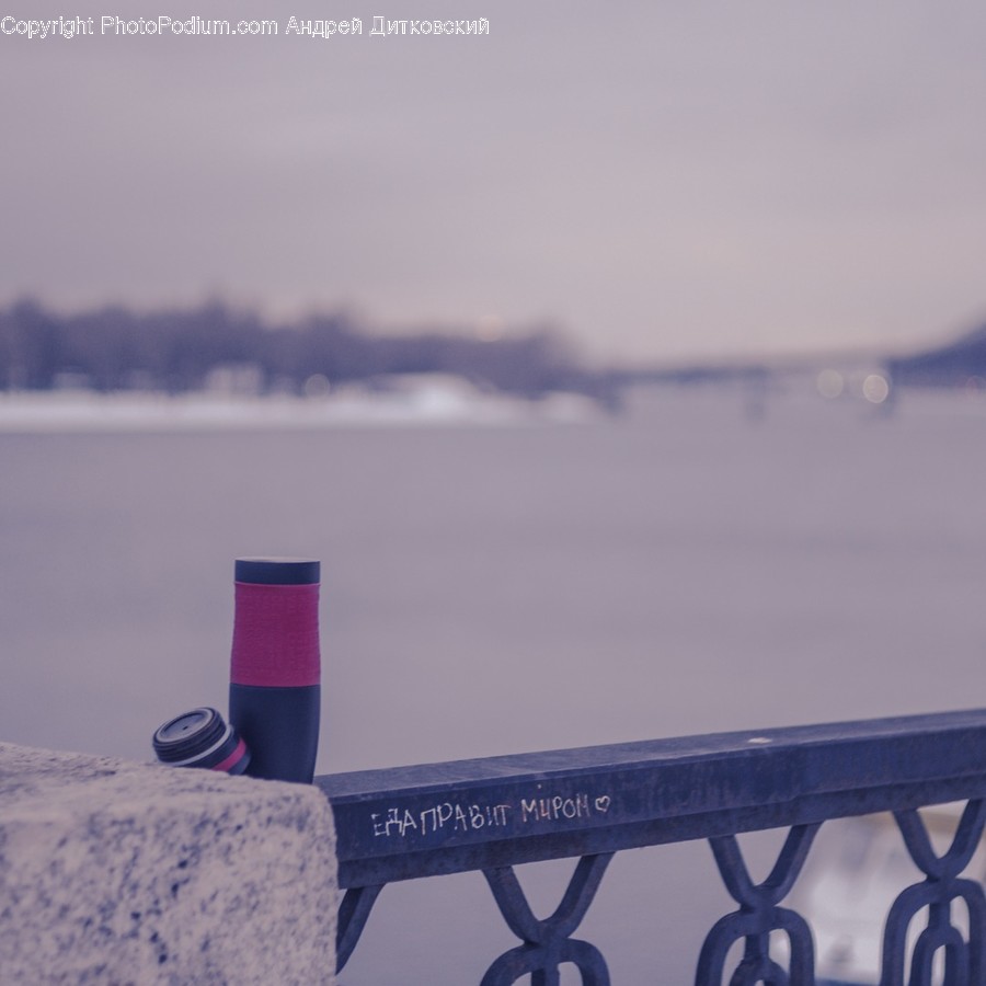 Nature, Outdoors, Handrail, Banister, Snow