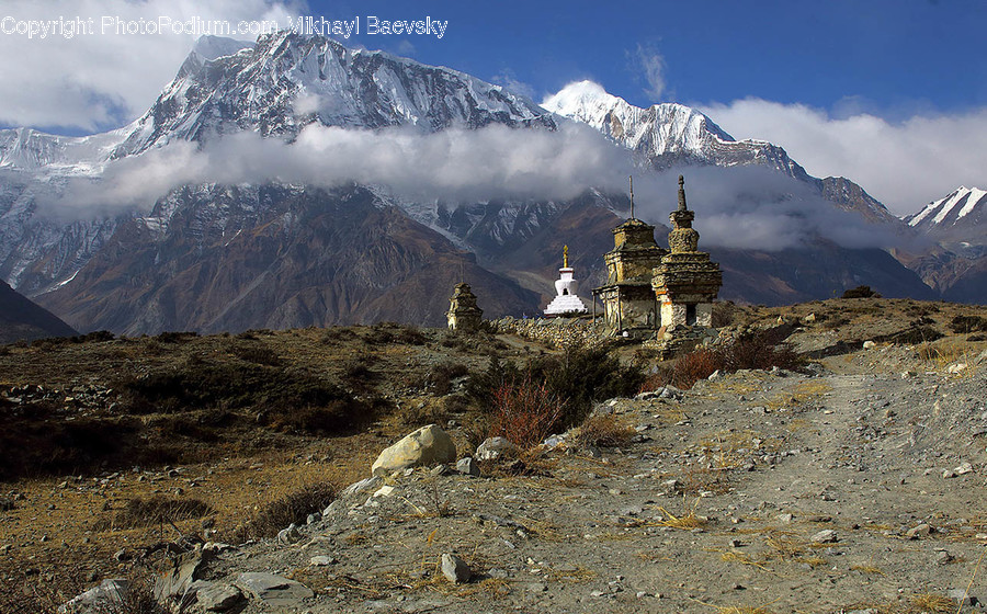 Mountain, Outdoors, Nature, Mountain Range, Monastery