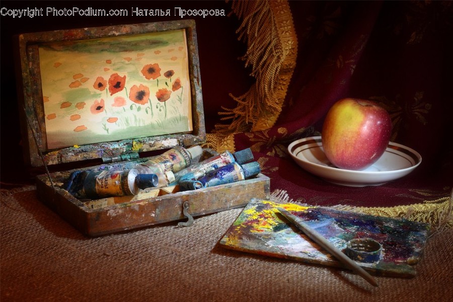 Plant, Food, Apple, Fruit, Paint Container