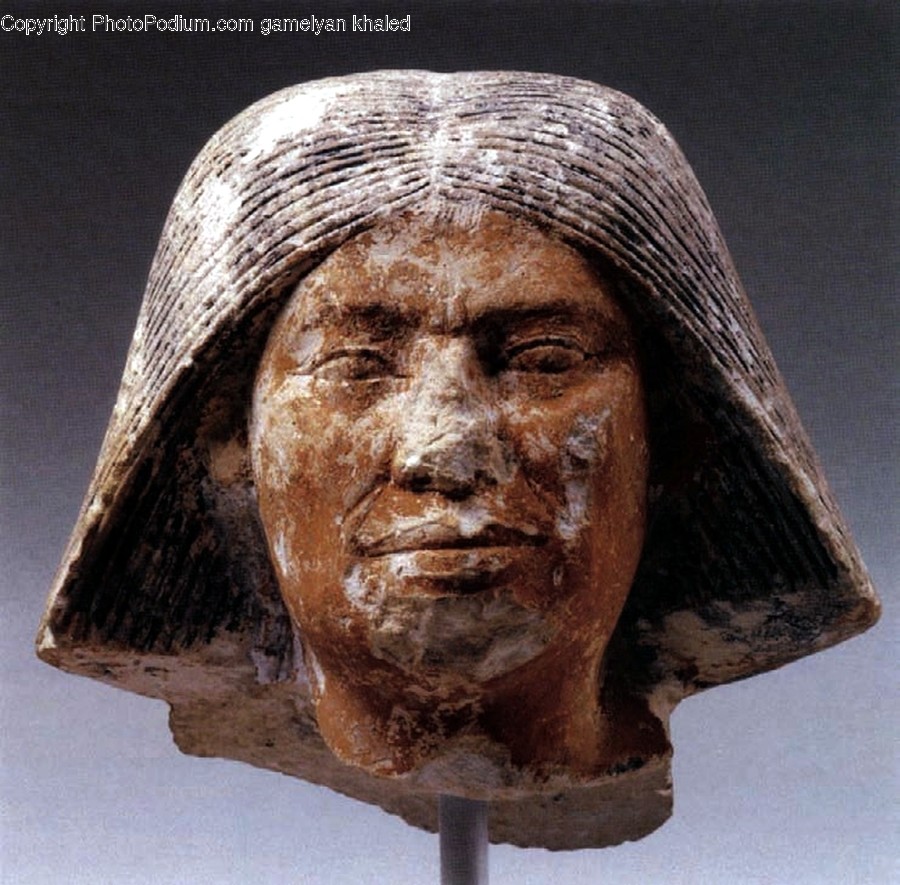 Head, Figurine, Art, Sculpture, Bronze