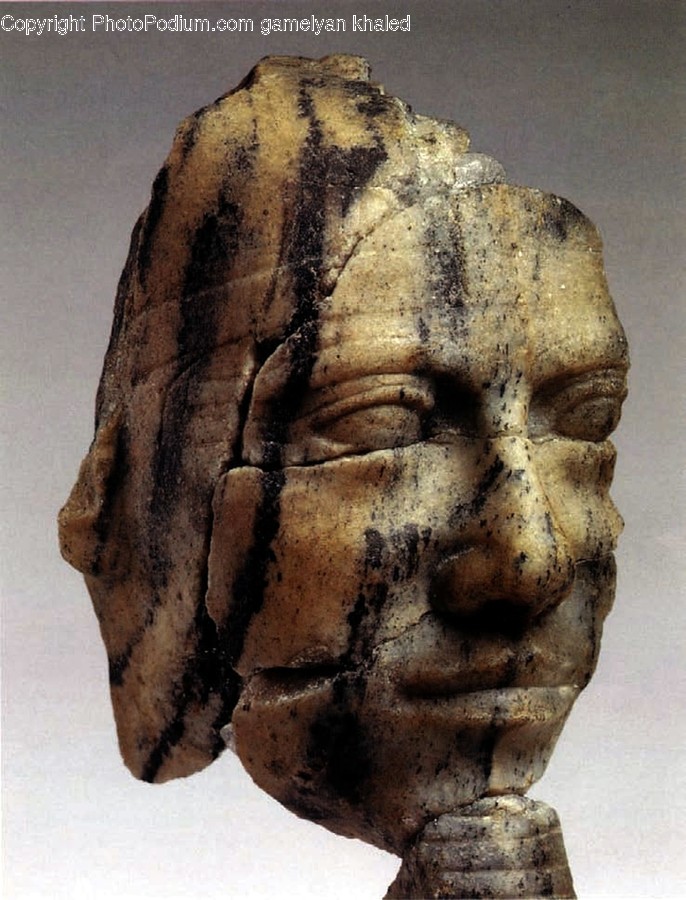 Head, Food, Bread, Figurine, Art
