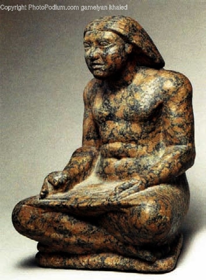 Art, Sculpture, Statue, Painting, Kneeling