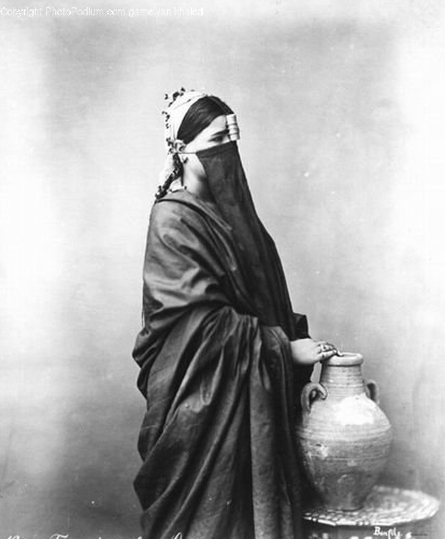 Apparel, Clothing, Person, Human, Jar
