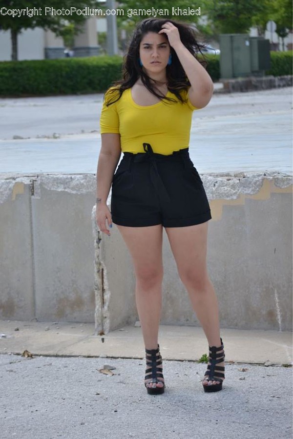 Apparel, Shorts, Clothing, Person, Human