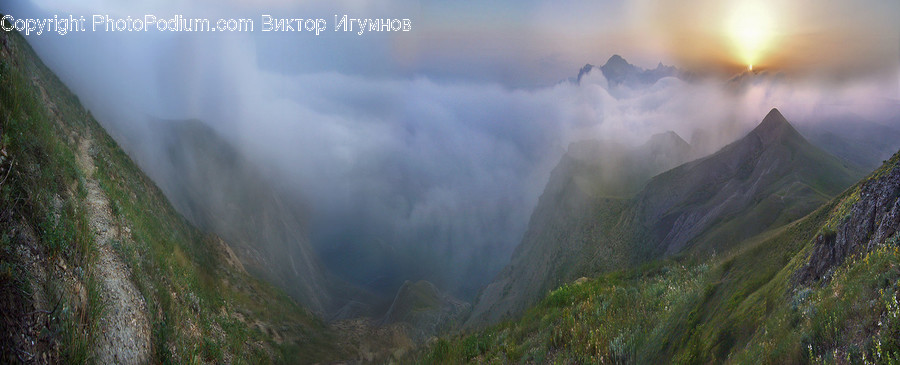 Nature, Weather, Outdoors, Fog, Mountain