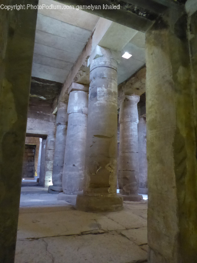 Crypt, Architecture, Building, Corridor, Pillar
