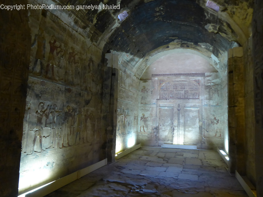 Flagstone, Crypt, Corridor, Dungeon, Archaeology