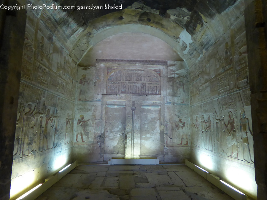 Crypt, Archaeology, Corridor, Architecture, Building