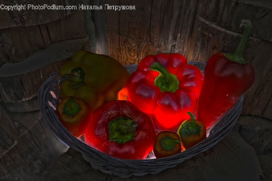 Plant, Pepper, Food, Vegetable, Bell Pepper