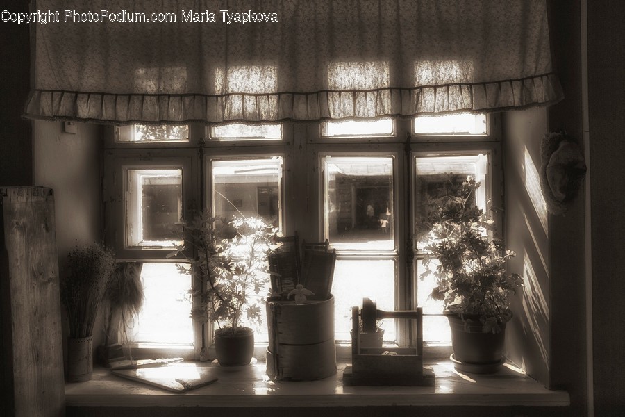 Window, Pot, Pottery, Home Decor, Floor