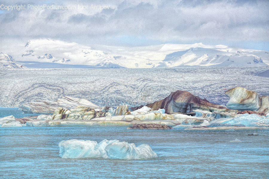 Outdoors, Ice, Nature, Mountain, Snow