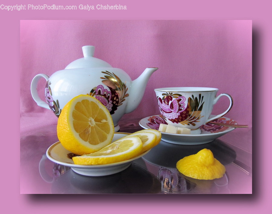 Pottery, Saucer, Plant, Food, Orange