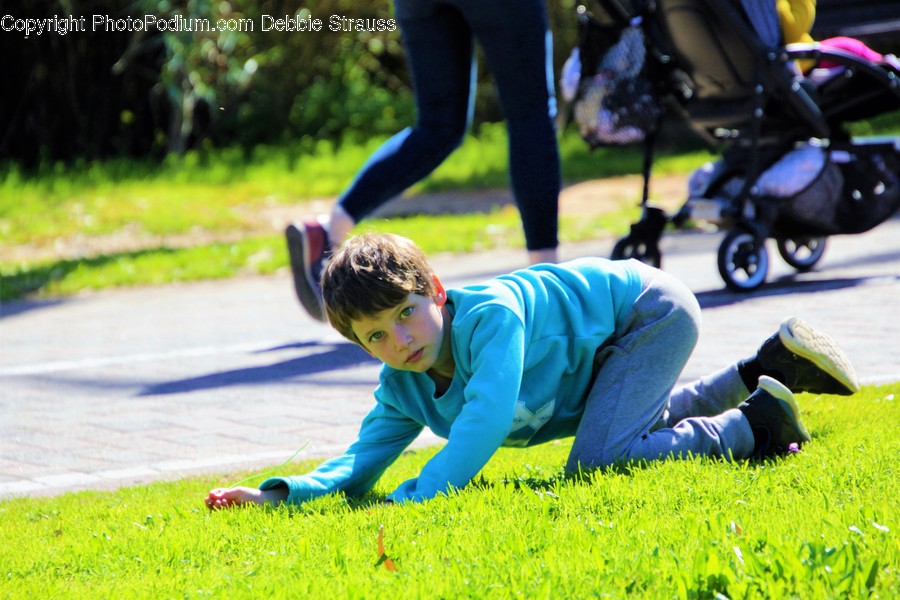 Plant, Grass, Human, Person, Wheel