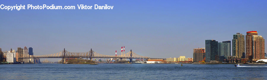 Bridge, Building, City, Downtown, Metropolis, Urban, Architecture