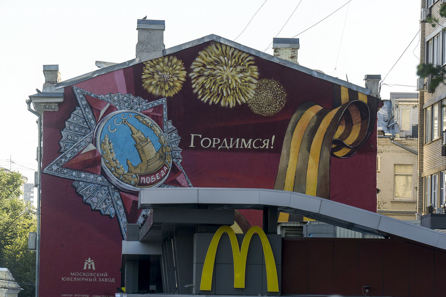 Advertisement, Billboard, Art, Mural, Painting