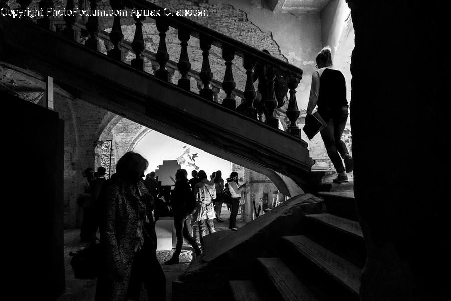 Banister, Handrail, Human, Person, Railing
