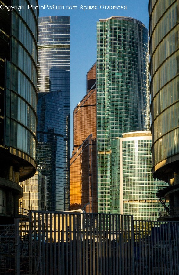 Office Building, Building, Metropolis, Town, City