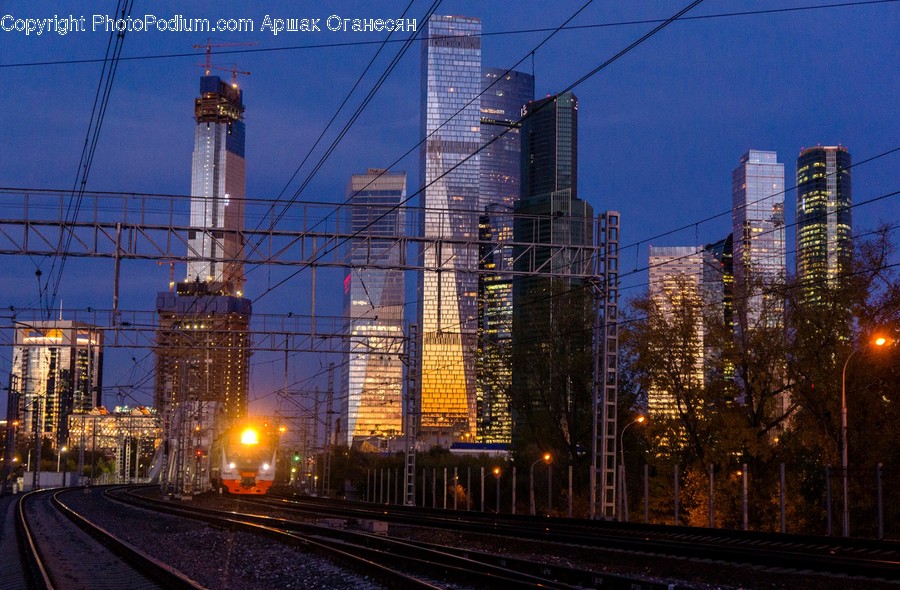 Train Track, Transportation, Railway, Rail, City