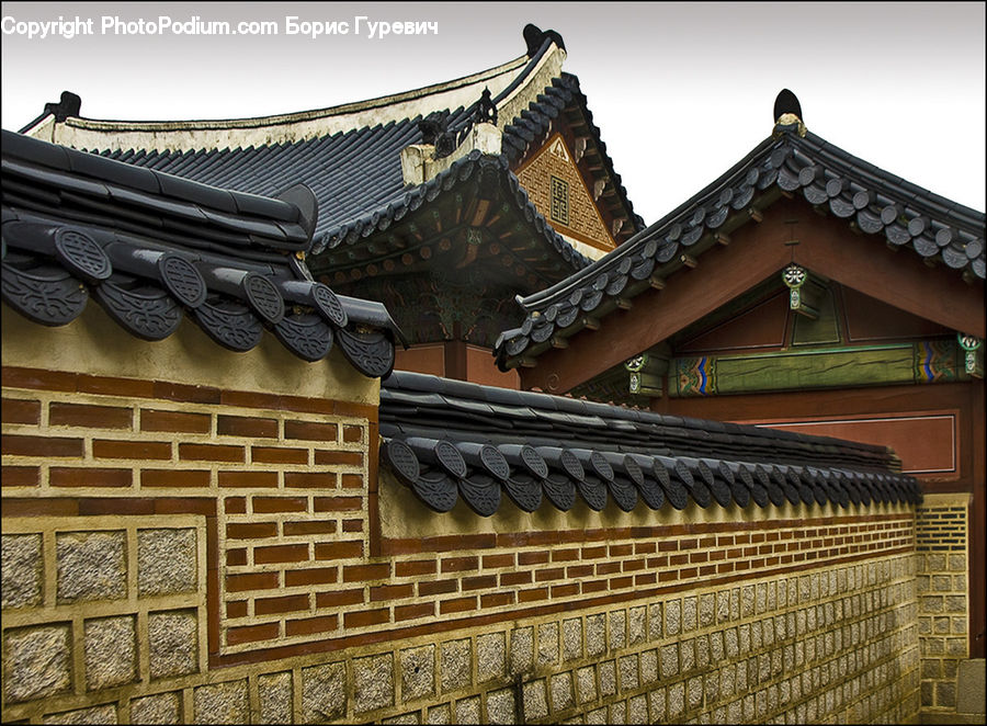 Brick, Architecture, Shrine, Temple, Worship, Fence, Wall
