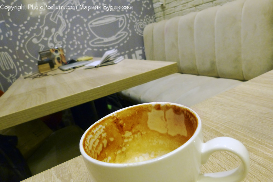 Cup, Coffee Cup, Furniture, Pottery, Saucer