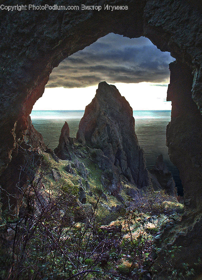Nature, Cave, Outdoors, Shoreline, Water