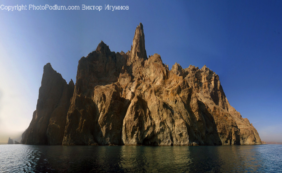 Cliff, Outdoors, Nature, Promontory, Water
