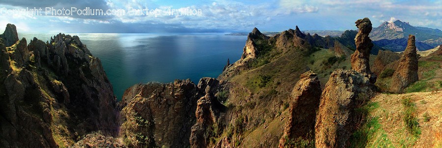 Cliff, Outdoors, Nature, Promontory, Scenery
