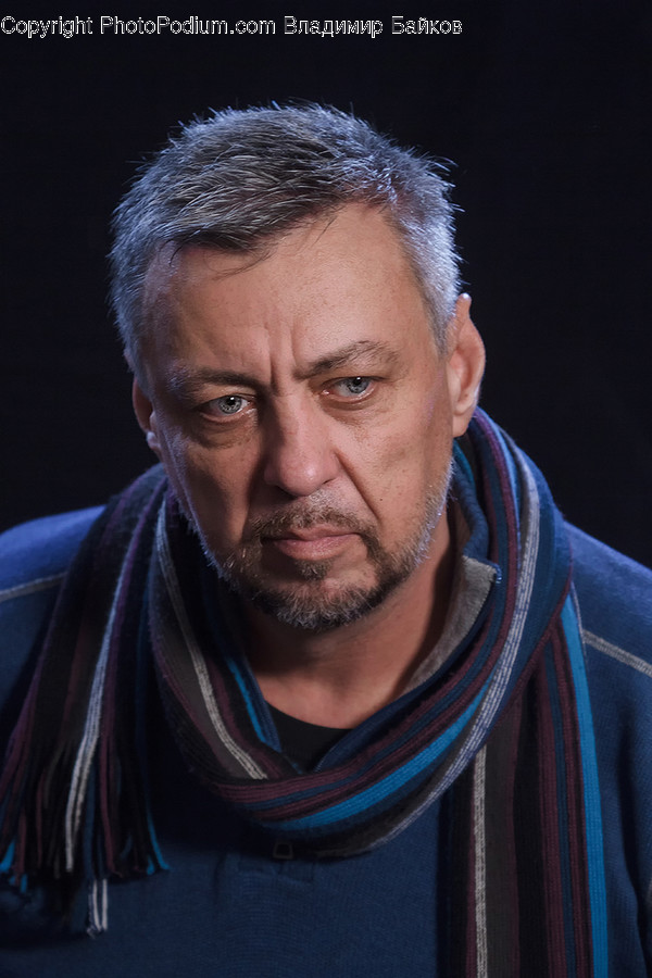 Human, Person, Face, Man, Scarf