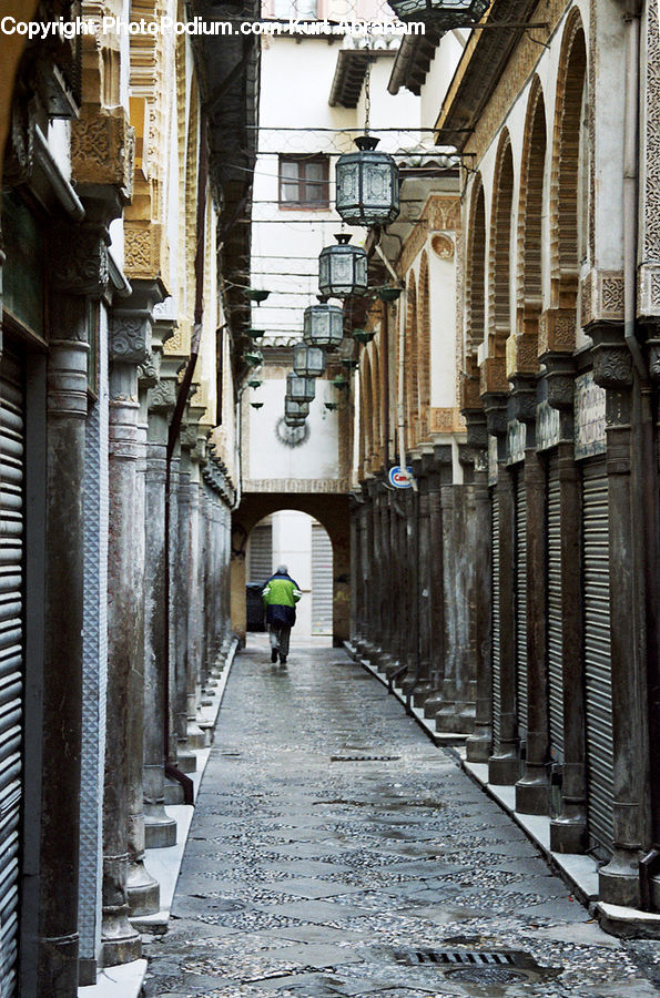Alley, Alleyway, Road, Street, Town, Corridor, Arch