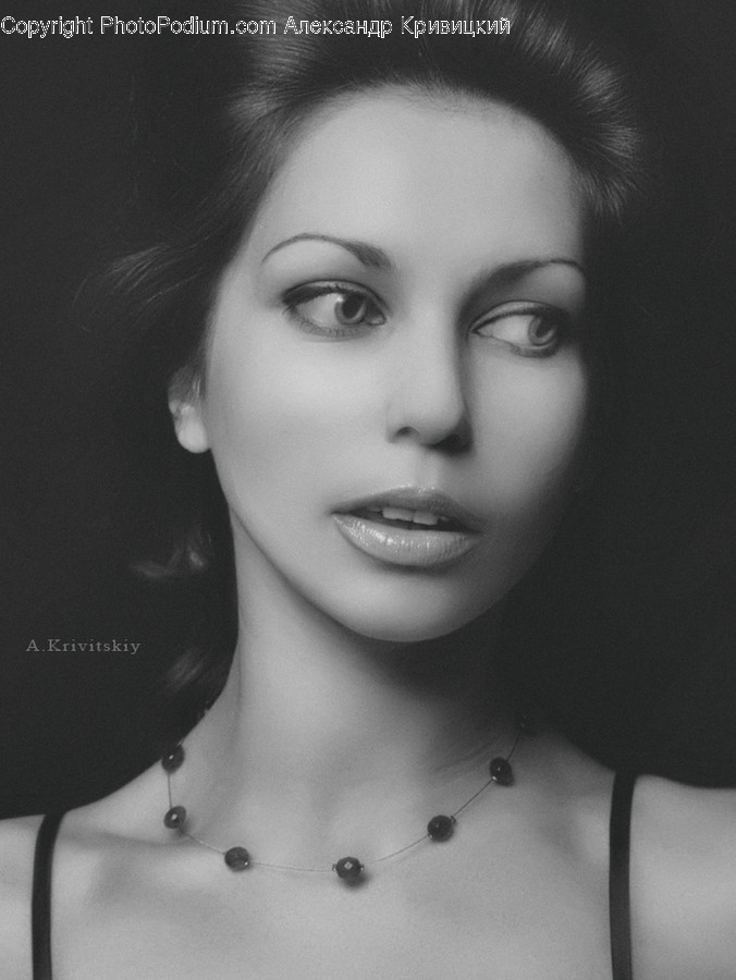 Person, Human, Face, Necklace, Jewelry