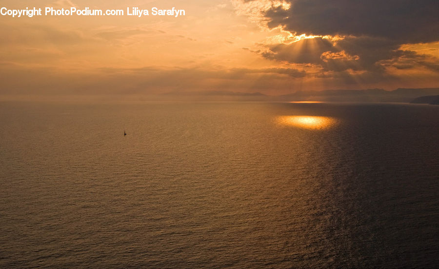Ocean, Outdoors, Sea, Water, Dusk, Sky, Sunlight