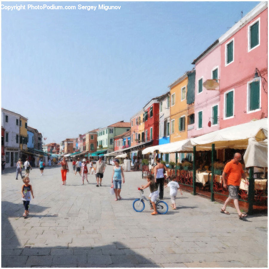 Architecture, Downtown, Plaza, Town Square, Town, Building, Housing
