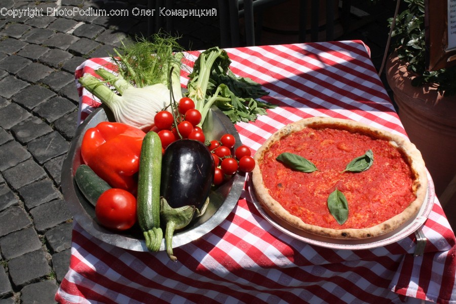 Plant, Pizza, Food, Vegetable, Eggplant