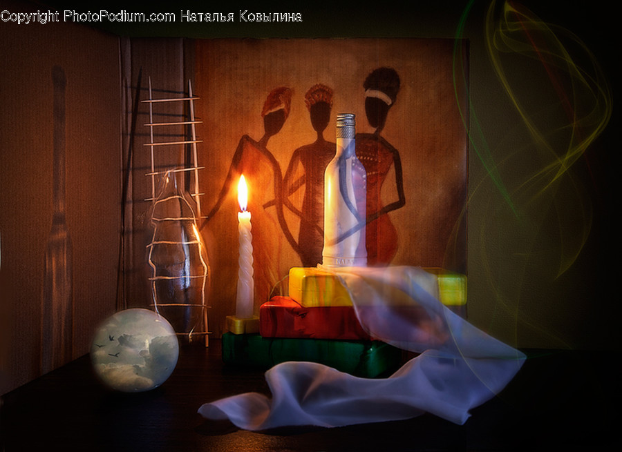 Candle, Sphere, Fire, Outer Space, Space