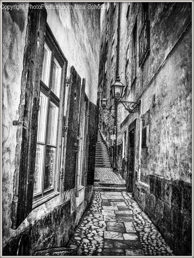 Street, Urban, City, Town, Building