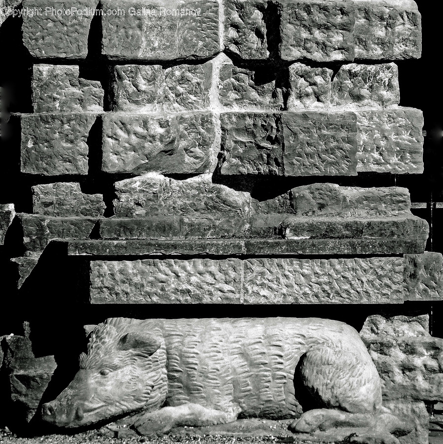 Brick, Wall, Archaeology, Soil, Staircase