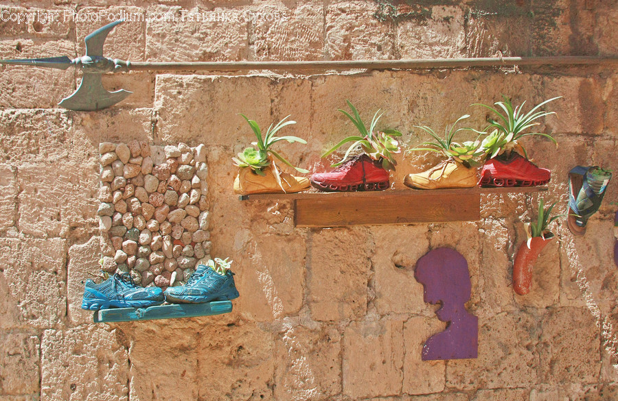 Brick, Plant, Food, Wall, Path