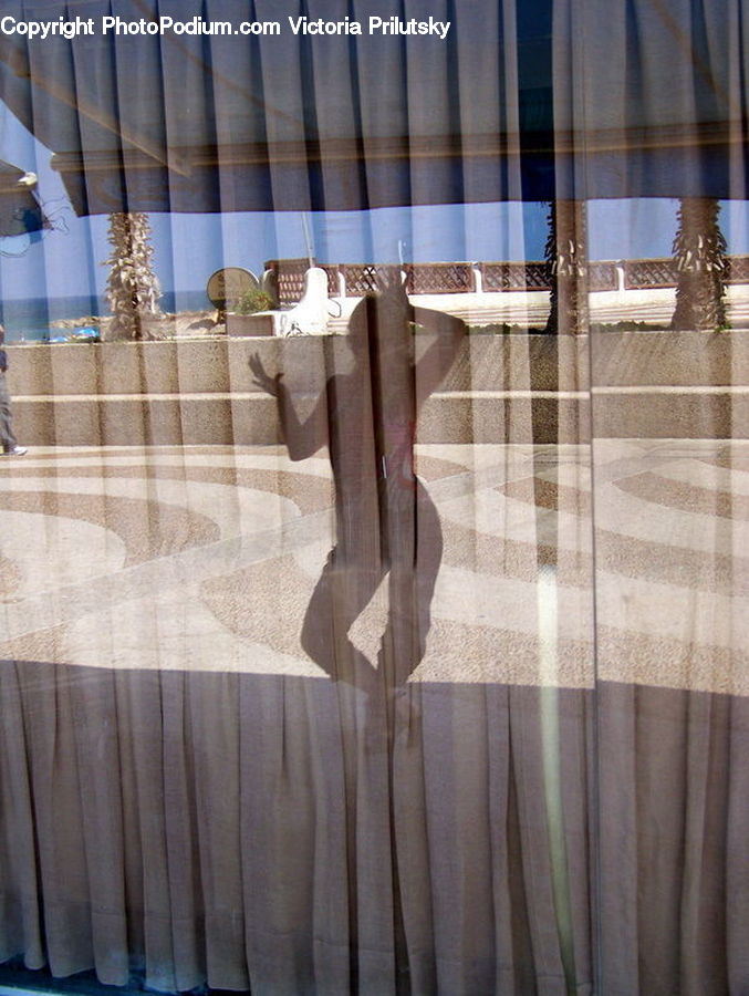 Curtain, Home Decor, Column, Pillar, Apparel, Clothing, Linen