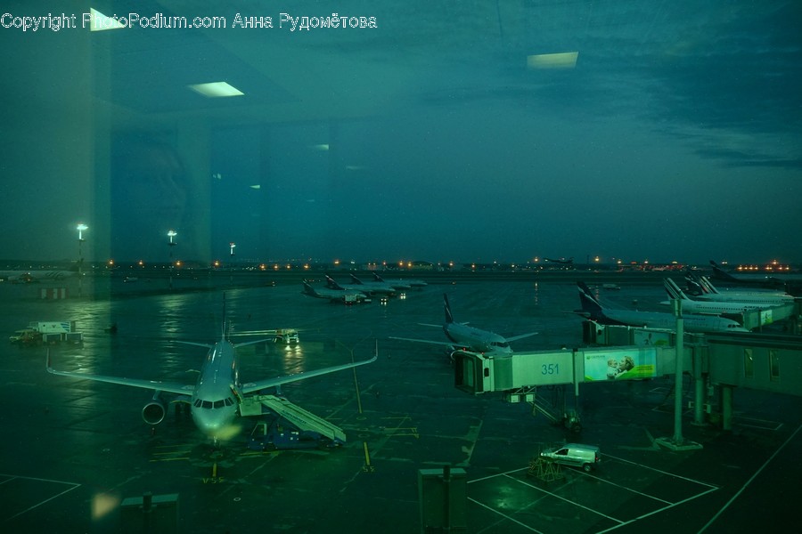 Airport, Airfield, Transportation, Aircraft, Vehicle