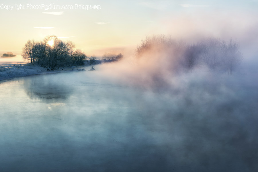 Nature, Weather, Outdoors, Fog, Mist