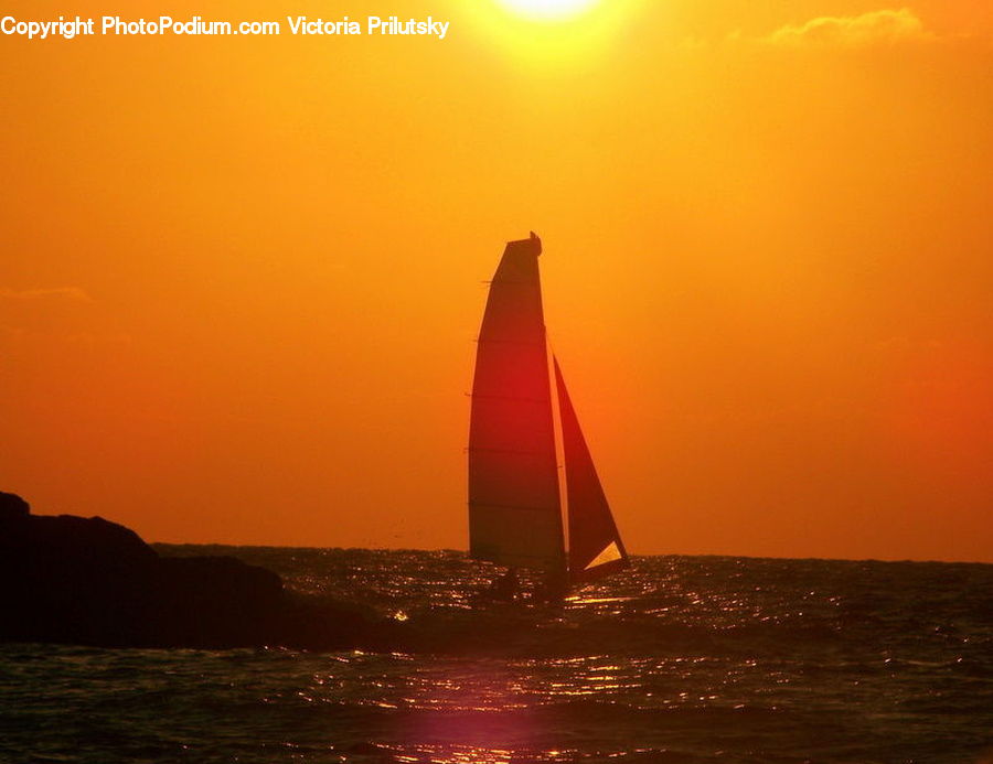 Boat, Yacht, Dinghy, Sailboat, Vessel, Watercraft, Dusk