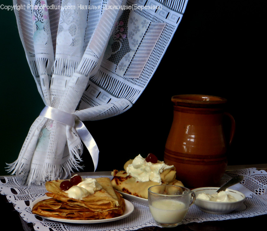 Text, Newspaper, Ice Cream, Creme, Dessert