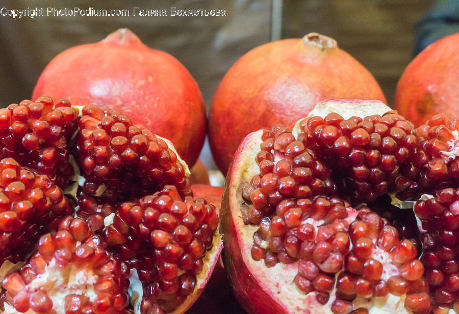 Plant, Produce, Food, Fruit, Pomegranate