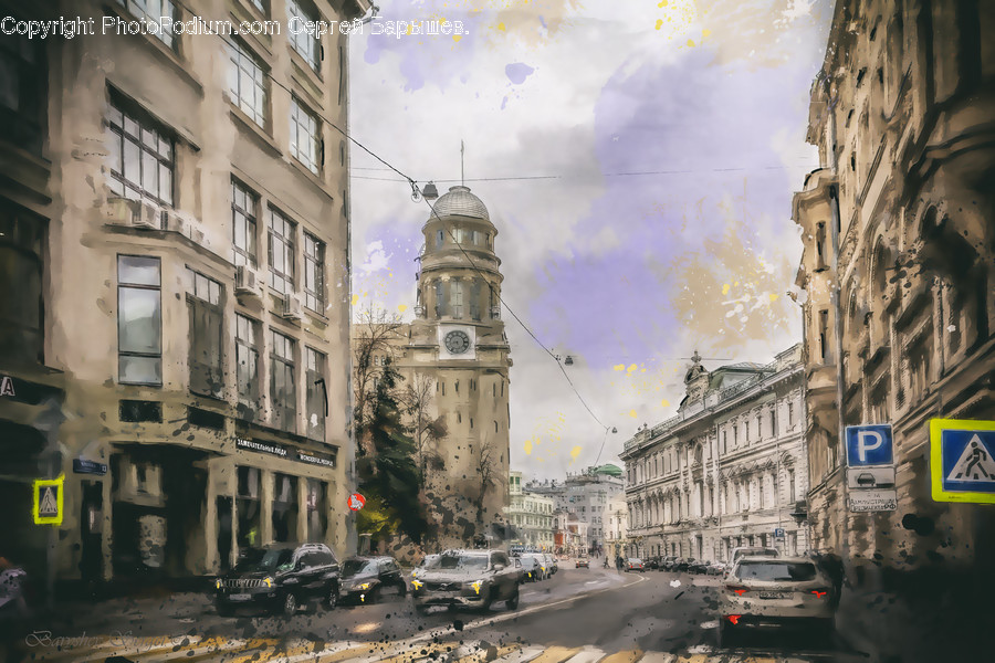 Road, Intersection, Pedestrian, City, Urban