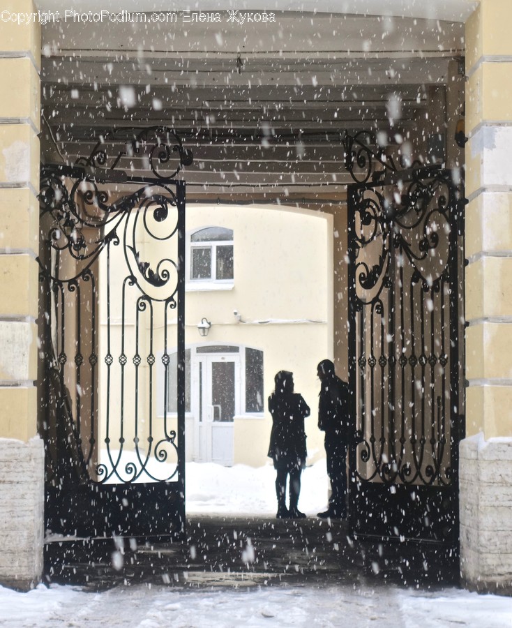 Person, Human, Gate, Walkway, Path